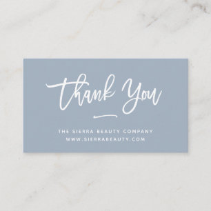 Carte De Visite Remerciements Dusty Blue Small Business