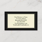 Carte De Visite Remerciez Dieu, Belles feuilles d'automne (Dos)