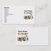 Carte De Visite Remettez-vous les bonbons, les t-shirts et les cad (Devant / Derrière)
