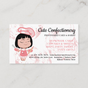 Carte De Visite Remise de boulangerie de confiserie
