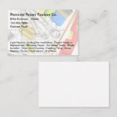 Carte De Visite Remise en état de la construction de Handyman cool (Devant / Derrière)