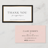 Carte De Visite remise professionnelle moderne (Devant / Derrière)