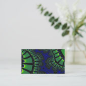 Carte De Visite Remix Vert et Bleu (Debout devant)