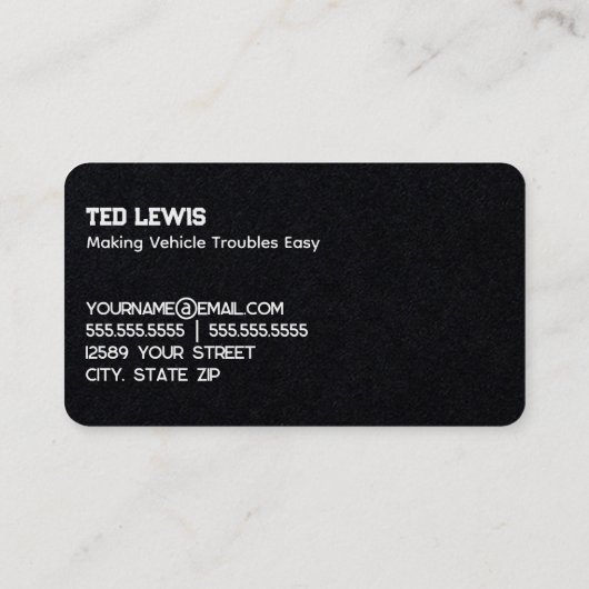 Carte De Visite remorquage (Dos)