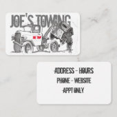 Carte De Visite Remorquage de Joe (Devant / Derrière)