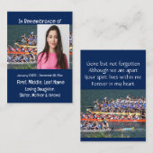 Carte De Visite Remorque de bateau Memorial Keepsaké Dragon (Devant / Derrière)