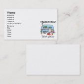 Carte De Visite remorque parc déchets avec classe (Devant / Derrière)