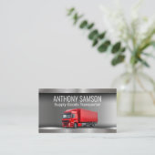 Carte De Visite Remorque semi-remorque | Red (Debout devant)