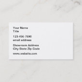 Carte De Visite Remorques RV Et Motorhomes (Dos)