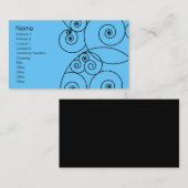 Carte De Visite Remous - bleu (Devant / Derrière)