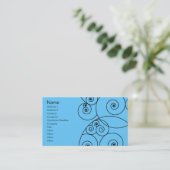 Carte De Visite Remous - bleu (Debout devant)