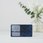 Carte De Visite Remous bleus de velours de Faux (Debout devant)