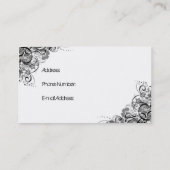 Carte De Visite remous de gris (Dos)