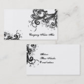 Carte De Visite remous de noir (Devant / Derrière)