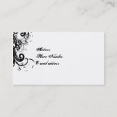 Carte De Visite remous de noir (Dos)