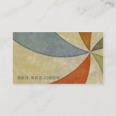 Carte De Visite Remous de papier rétro (Dos)