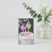 Carte De Visite remous élégants de la version 2 du traiteur (Debout devant)