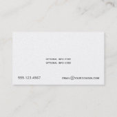 Carte De Visite Remous floraux pourpres sur l'argent (Dos)