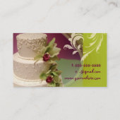 Carte De Visite remous minniemay de gâteau de mariage+cymbidium (Dos)