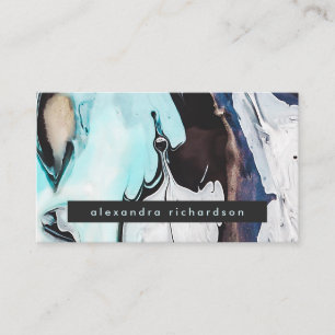 Carte De Visite Remous modernes fascinants d'encre