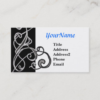 Carte De Visite Remous noir et blanc