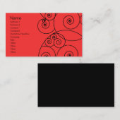Carte De Visite Remous - rouge (Devant / Derrière)