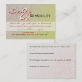 Carte De Visite Remous subtils (Devant / Derrière)