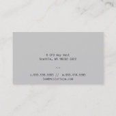 Carte De Visite Remplaçant avec le gradient léger (Dos)