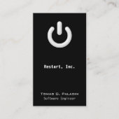 Carte De Visite Remplaçant (bouton "Marche/Arrêt") (Devant)