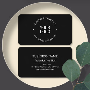 Carte De Visite Remplacement de logo facile et texte personnalisab