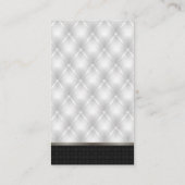 Carte De Visite Remplissage capitonné blanc | Black Weight (Dos)