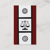 Carte De Visite RENAISSANCE Bureau juridique Procureur noir blanc  (Dos)