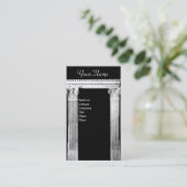 Carte De Visite RENAISSANCE GATE Architecture classique Blanc noir (Debout devant)