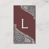 Carte De Visite RENAISSANCE Monogramme 1 (Dos)