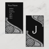 Carte De Visite RENAISSANCE Monogramme 1 (Devant / Derrière)