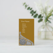 Carte De Visite RENAISSANCE Monogramme 1 jaune (Debout devant)