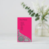 Carte De Visite RENAISSANCE Monogramme 1 rose (Debout devant)