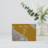 Carte De Visite RENAISSANCE Monogramme 2 jaune (Debout devant)