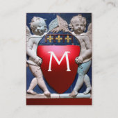 Carte De Visite RENAISSANCE PETITES ANGES MONOGRAM Rubis rouge (Dos)
