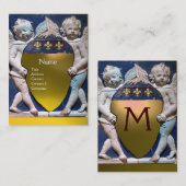 Carte De Visite RENAISSANCE PETITES ANGES MONOGRAM Yellow Topaz (Devant / Derrière)