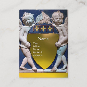 Carte De Visite RENAISSANCE PETITES ANGES MONOGRAM Yellow Topaz