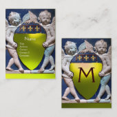 Carte De Visite RENAISSANCE PETITES ANGES MONOGRAM Yellow Topaz (Devant / Derrière)