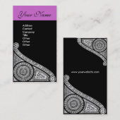 Carte De Visite RENAISSANCE pourpre (Devant / Derrière)