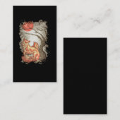 Carte De Visite Renard Beau arbre animal Lune Nature Lover (Devant / Derrière)