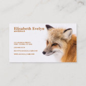 Carte De Visite Renard rouge (Dos)