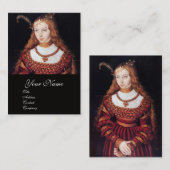 CARTE DE VISITE RENASSAINCE BEAUTÉ, MODE BIJOUX COSTUME DESIGN (Devant / Derrière)