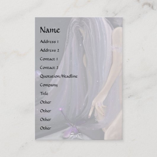 Carte De Visite Rencontre cosmique (Devant)