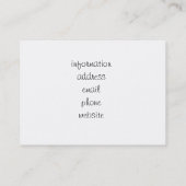 Carte De Visite Rencontre des abeilles de miel sur la fleur bleue (Dos)