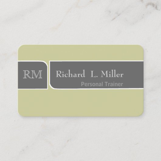 Carte De Visite Rencontre moyenne de palette verte parfaite simple (Devant)