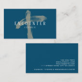 Carte De Visite Rencontre Religion inter-église Pasteur chrétien (Devant / Derrière)